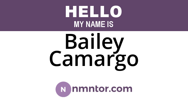 Bailey Camargo