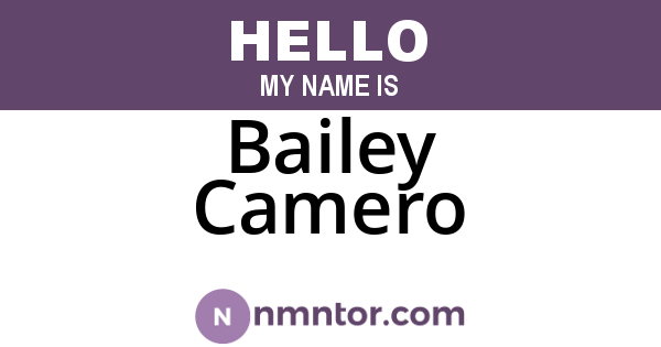 Bailey Camero