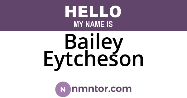 Bailey Eytcheson