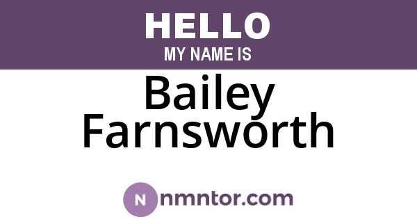 Bailey Farnsworth