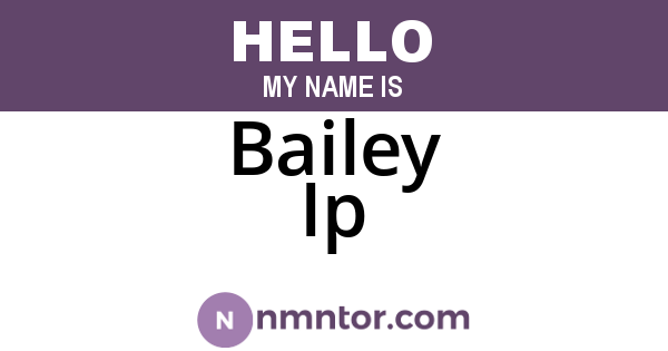 Bailey Ip