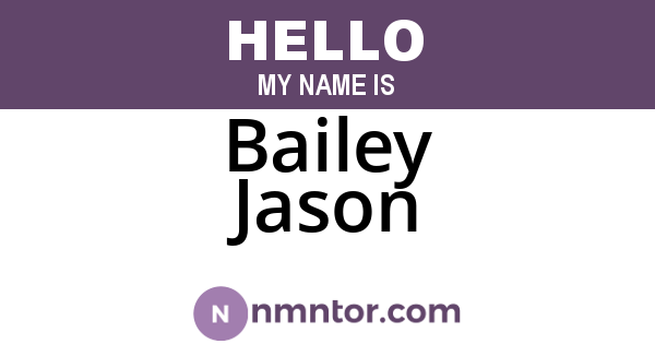 Bailey Jason