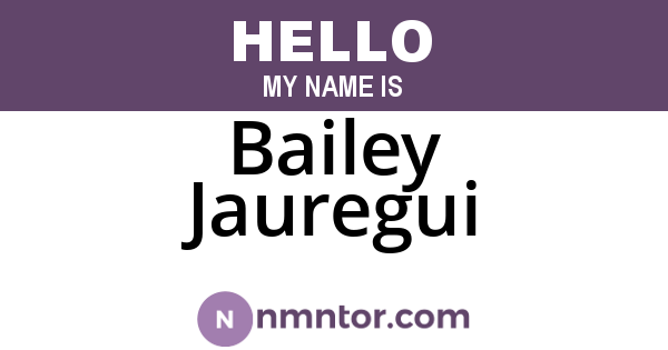 Bailey Jauregui