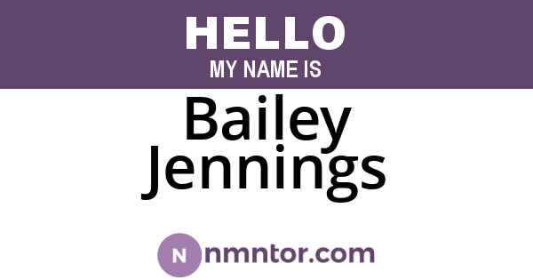 Bailey Jennings
