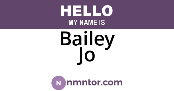 Bailey Jo
