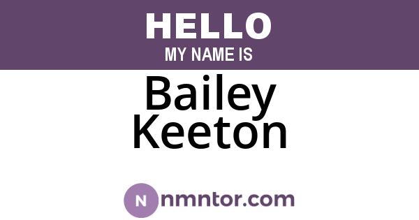 Bailey Keeton