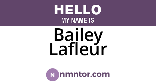 Bailey Lafleur