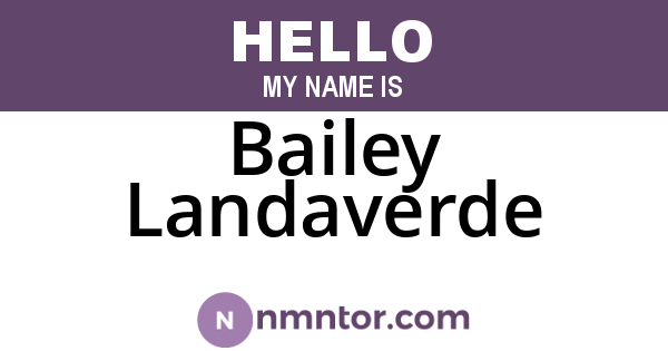 Bailey Landaverde
