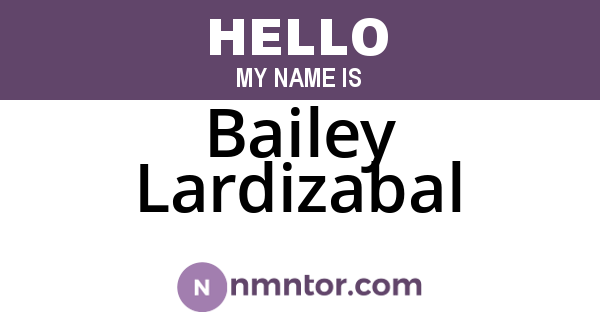 Bailey Lardizabal