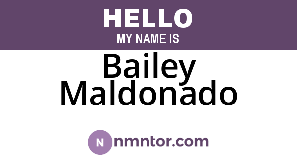 Bailey Maldonado