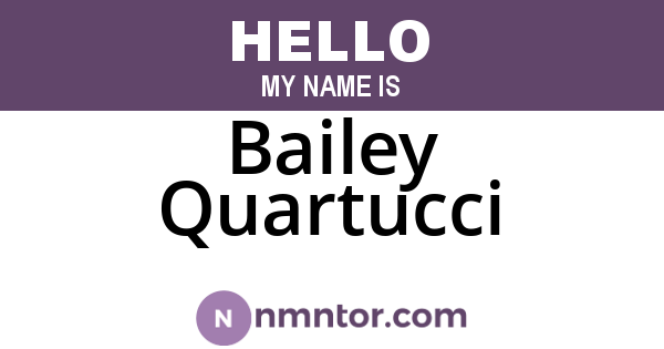 Bailey Quartucci