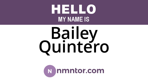 Bailey Quintero