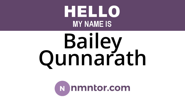 Bailey Qunnarath