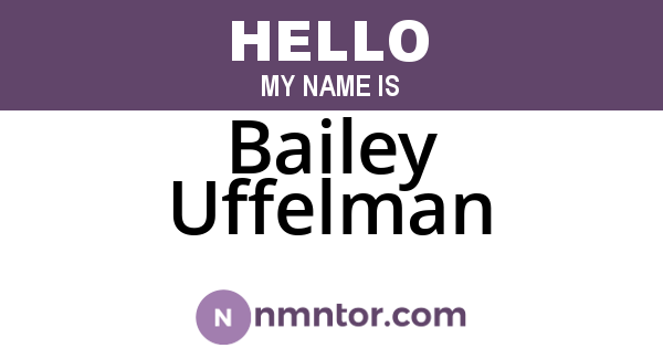 Bailey Uffelman