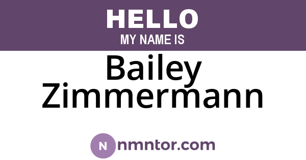 Bailey Zimmermann