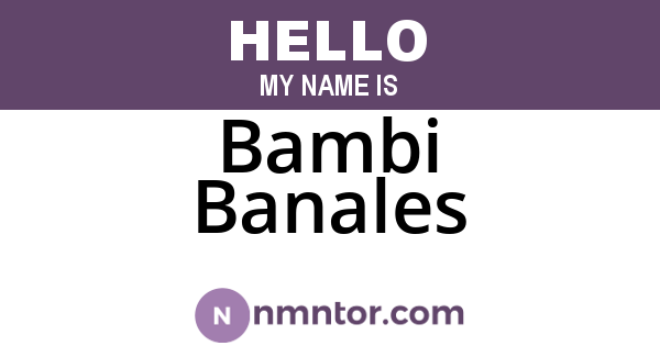Bambi Banales