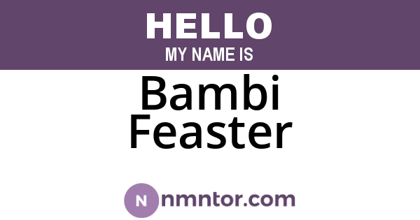 Bambi Feaster