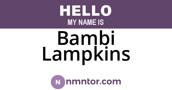 Bambi Lampkins