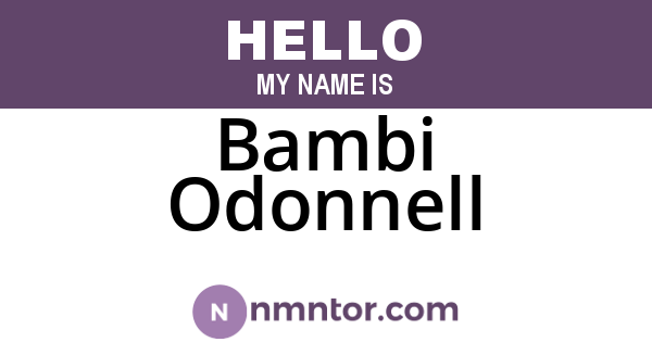 Bambi Odonnell