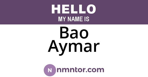 Bao Aymar