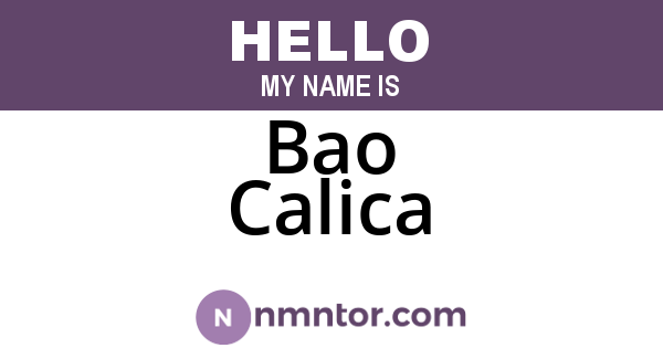 Bao Calica