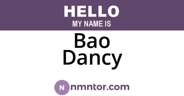 Bao Dancy