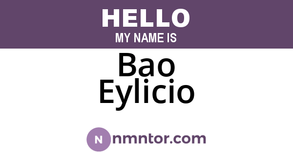 Bao Eylicio