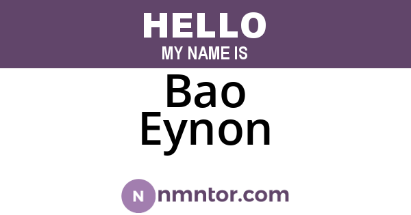 Bao Eynon