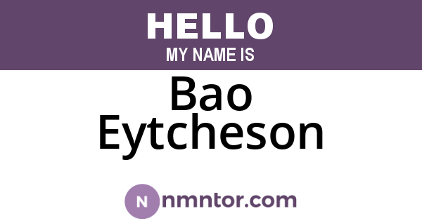 Bao Eytcheson