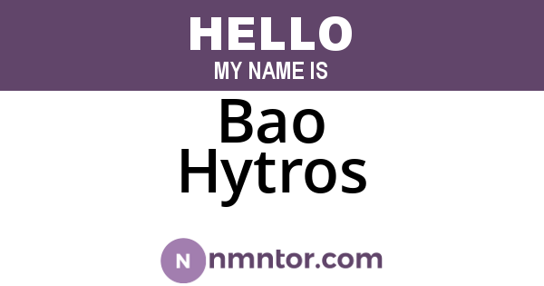 Bao Hytros