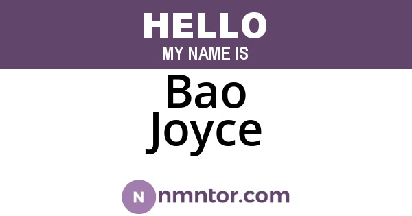 Bao Joyce