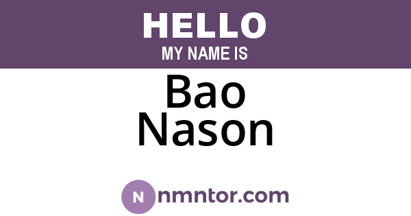 Bao Nason