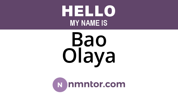 Bao Olaya