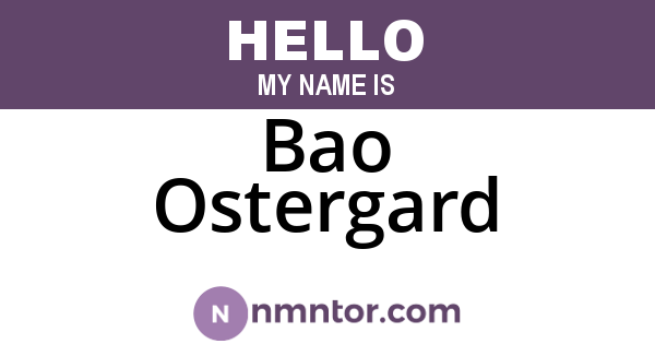 Bao Ostergard