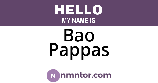 Bao Pappas