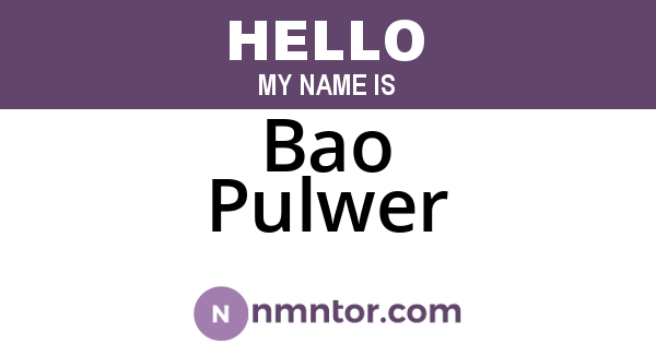 Bao Pulwer