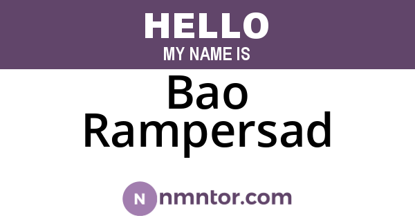 Bao Rampersad
