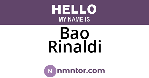 Bao Rinaldi