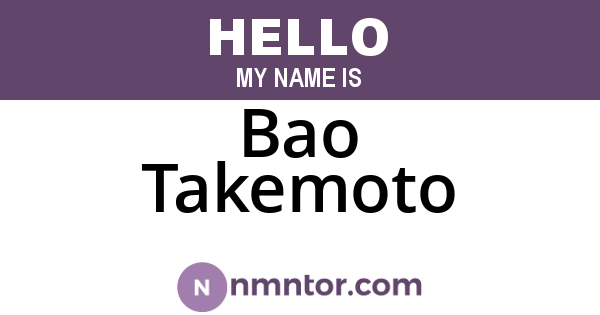 Bao Takemoto