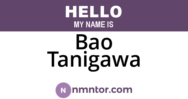 Bao Tanigawa