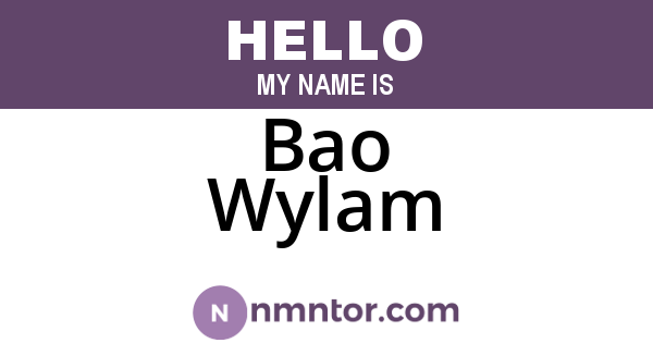 Bao Wylam