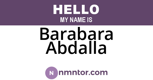 Barabara Abdalla