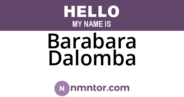 Barabara Dalomba