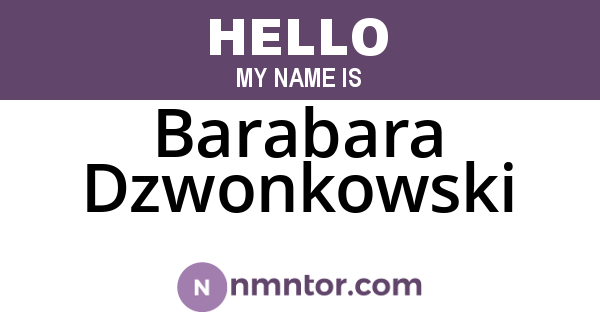Barabara Dzwonkowski