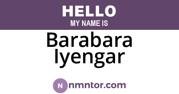 Barabara Iyengar