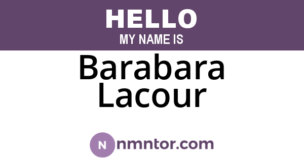 Barabara Lacour
