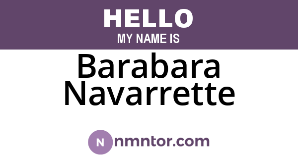 Barabara Navarrette