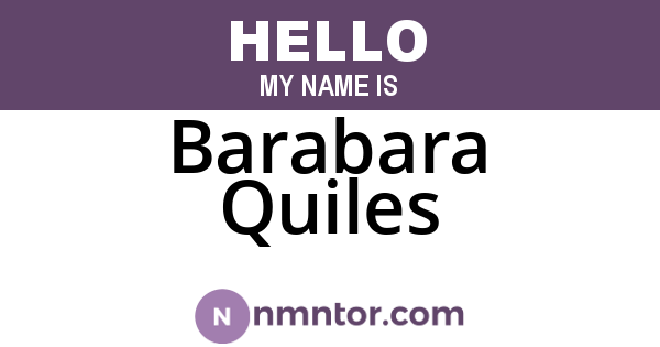 Barabara Quiles