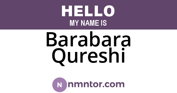 Barabara Qureshi