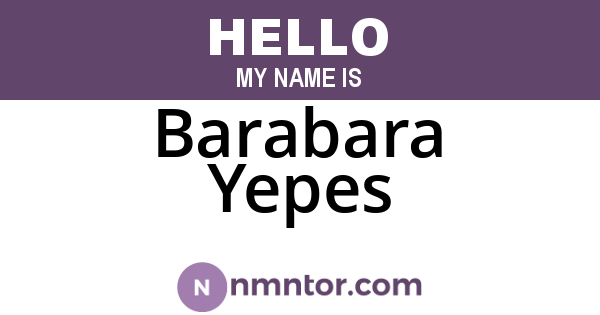 Barabara Yepes